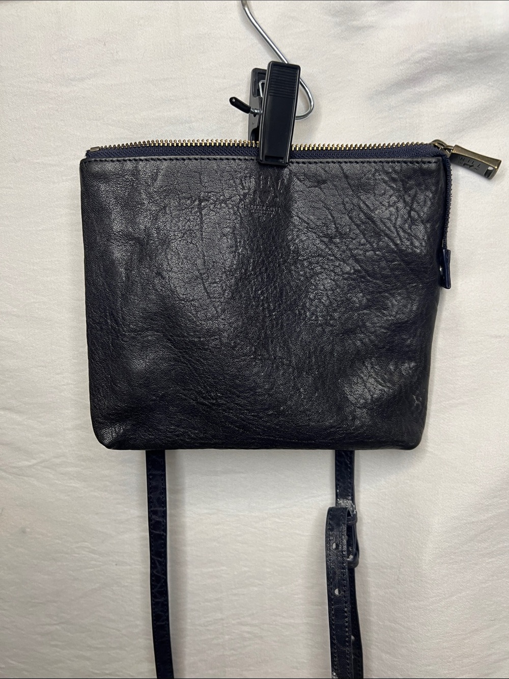 WILL Small Black Leather Crossbody